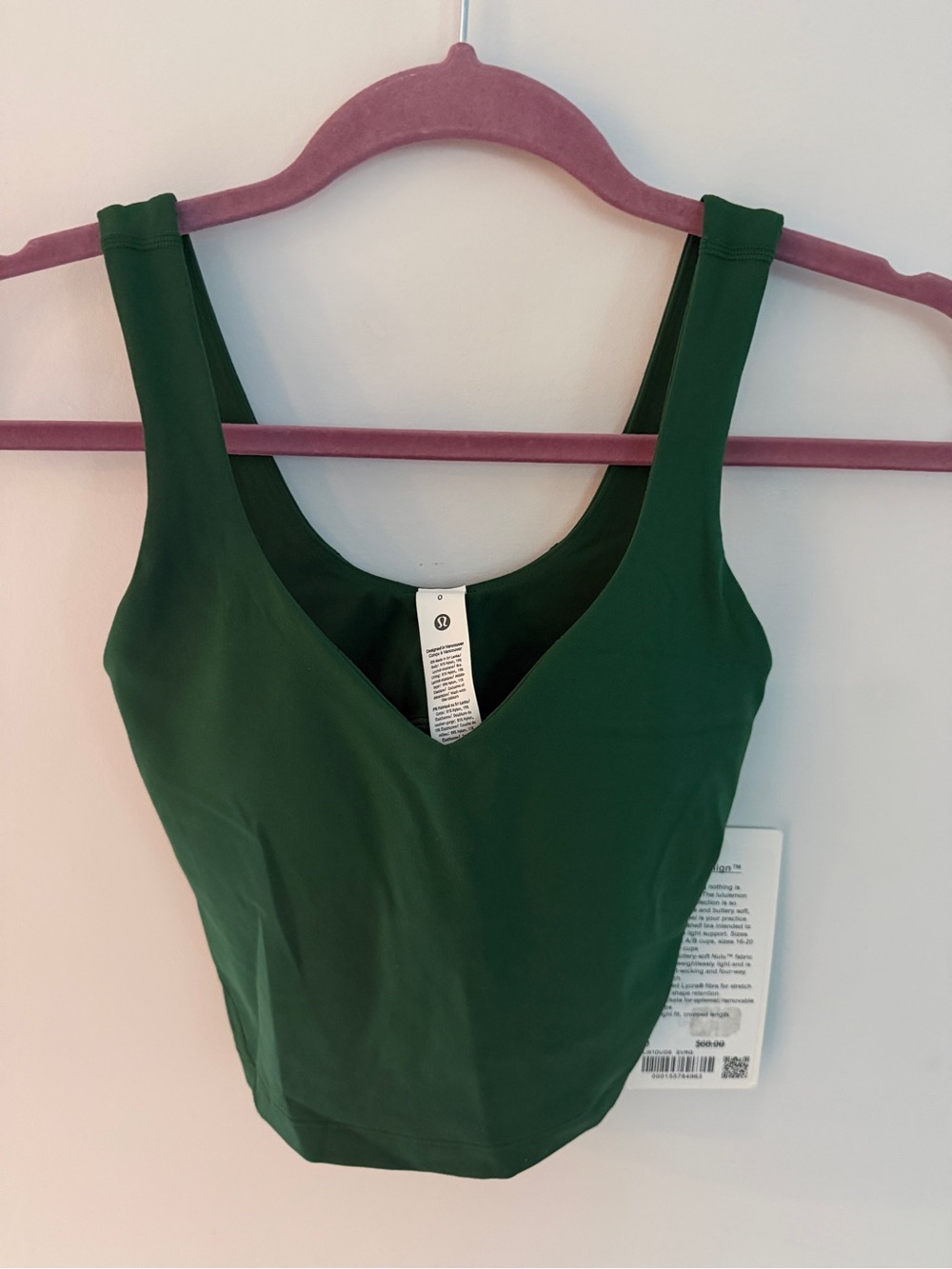 Lululemon Align Tank 0 NWT Evergreen